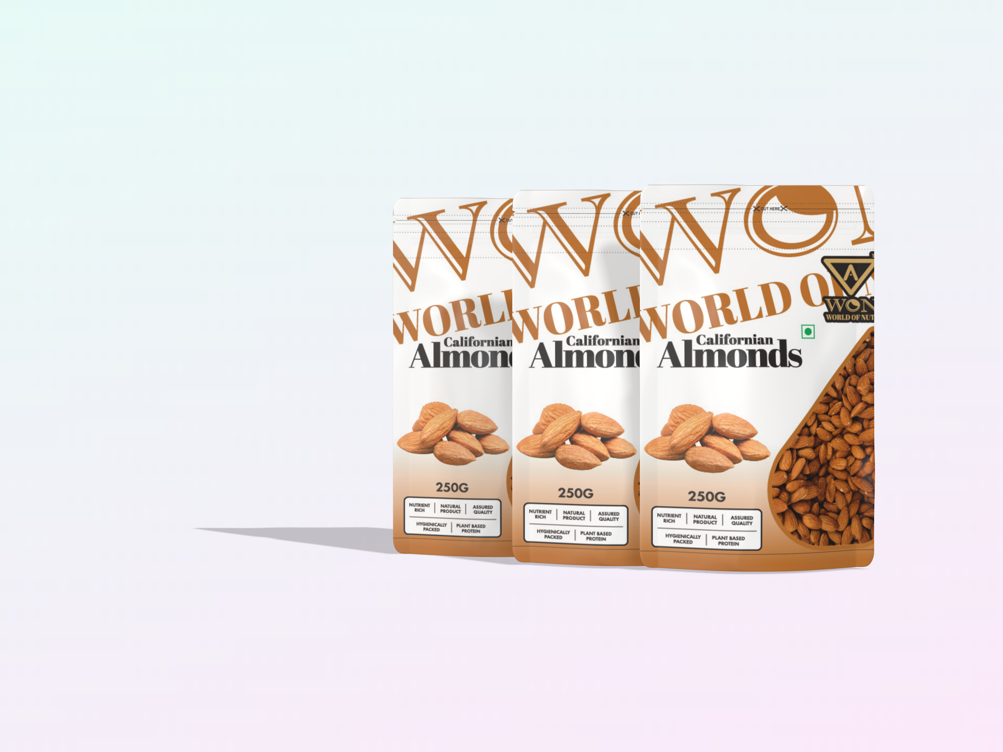 Buy 3 packs of crunchy almonds online – AWON India