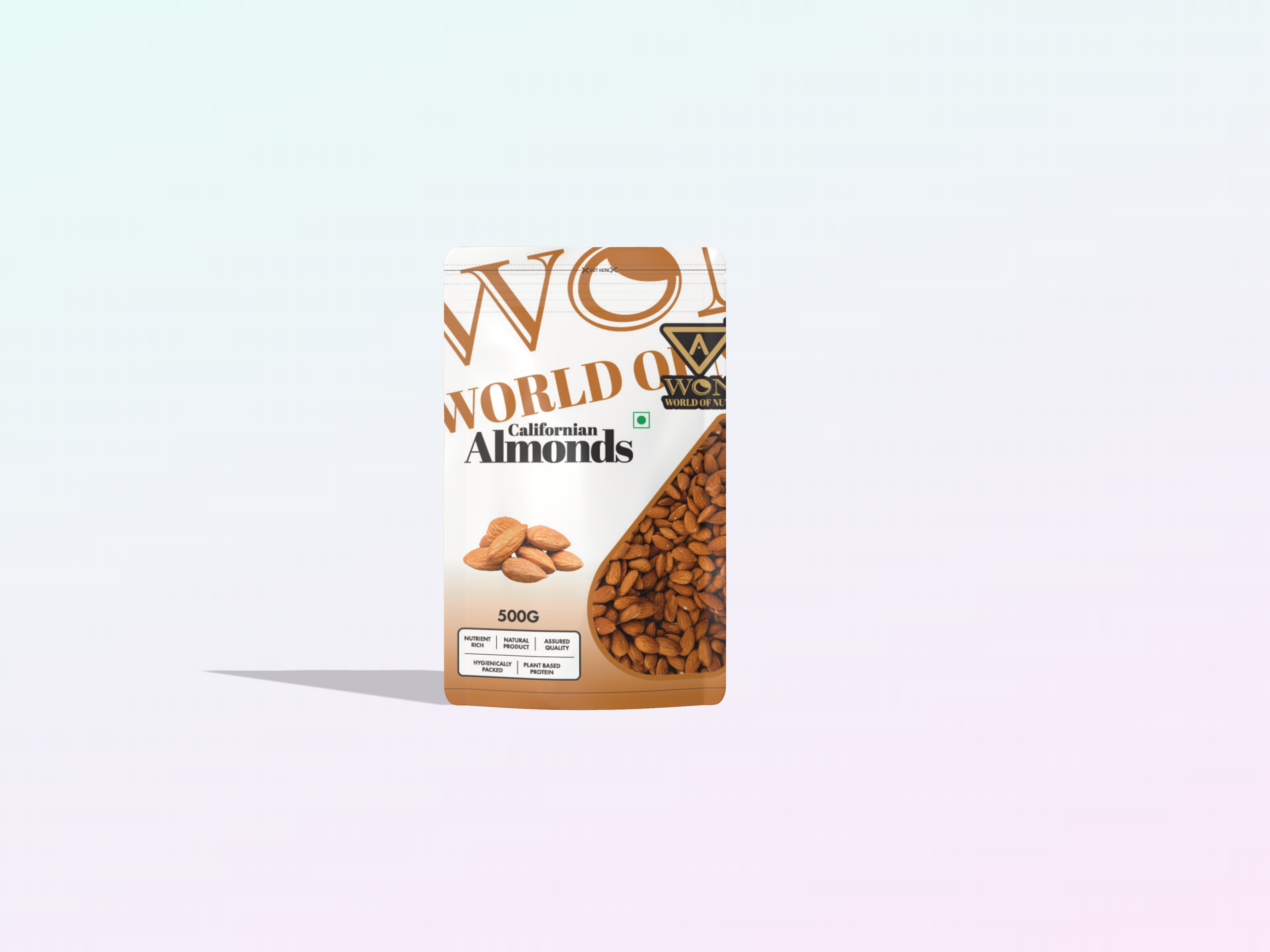 Premium quality 500g almonds – AWON World of Nuts