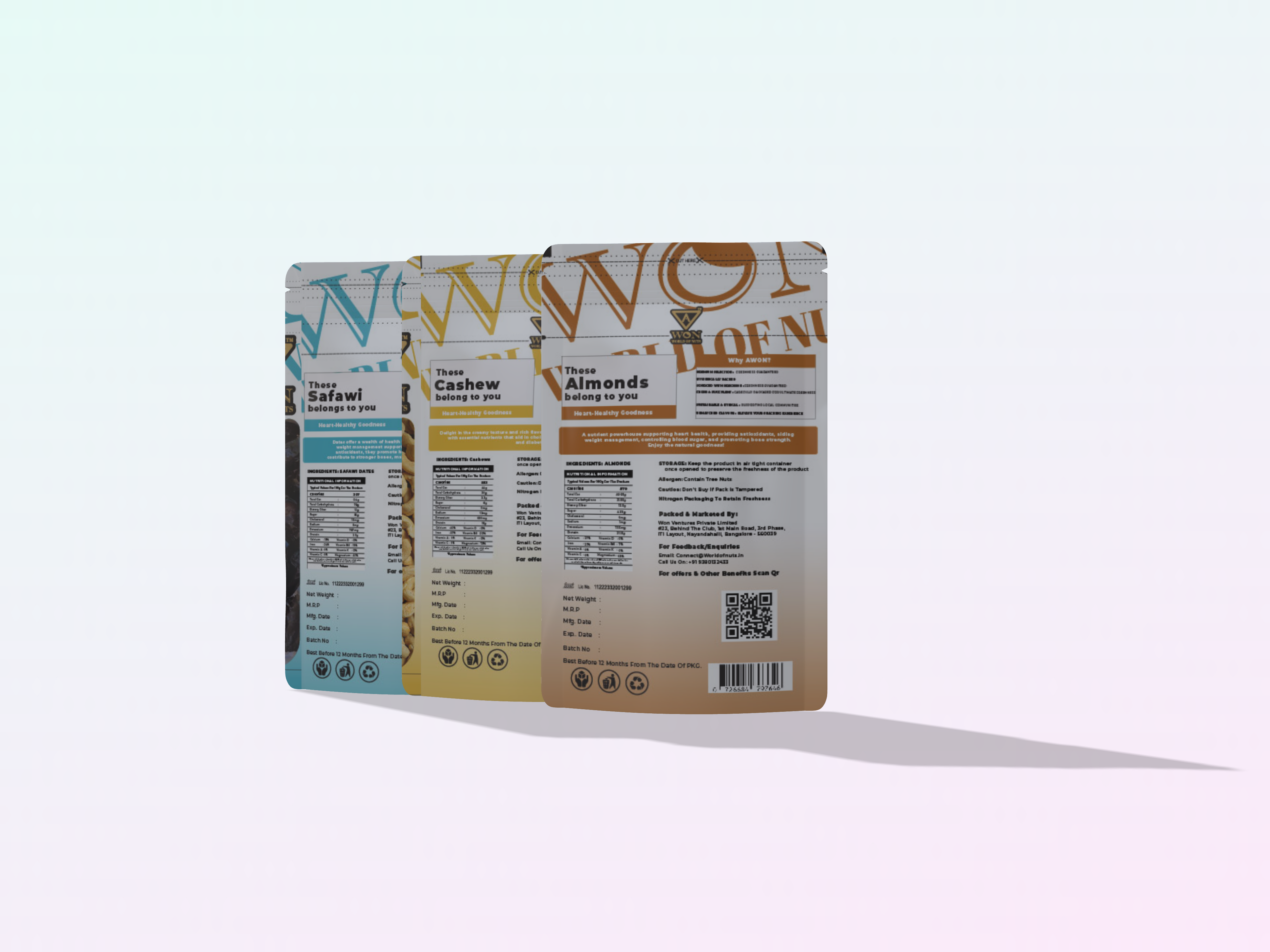 AWON premium dry fruits and dates combo