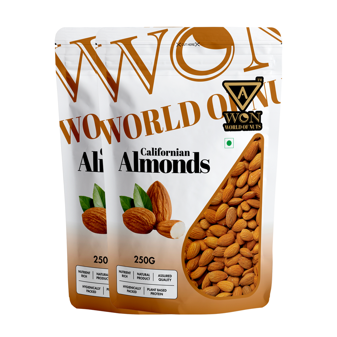AWON Almonds Pack of 2 – premium dry fruits combo