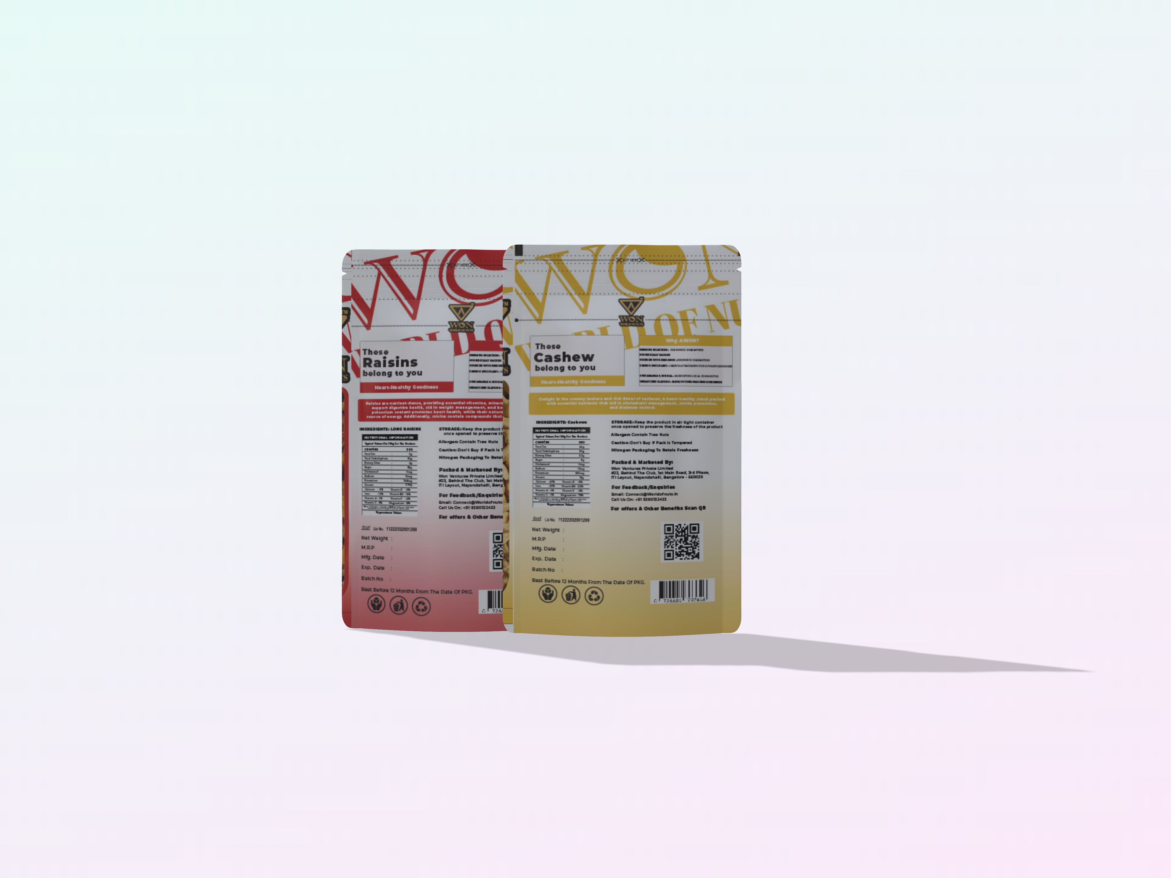 Fresh Cashews and Raisins Combo by AWON World of Nuts