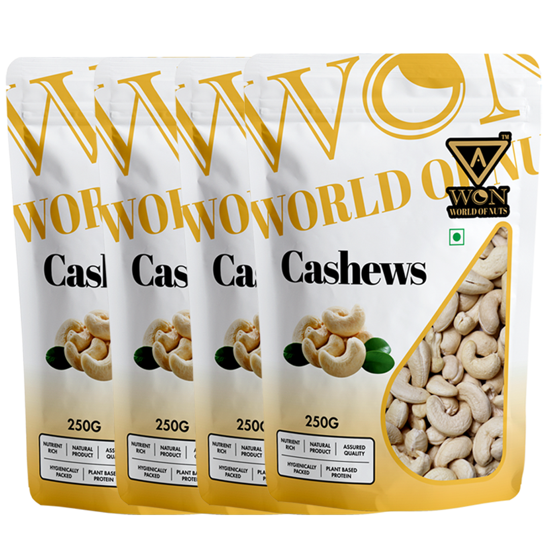 AWON Cashews Pack of 4 – premium family pack dry fruits