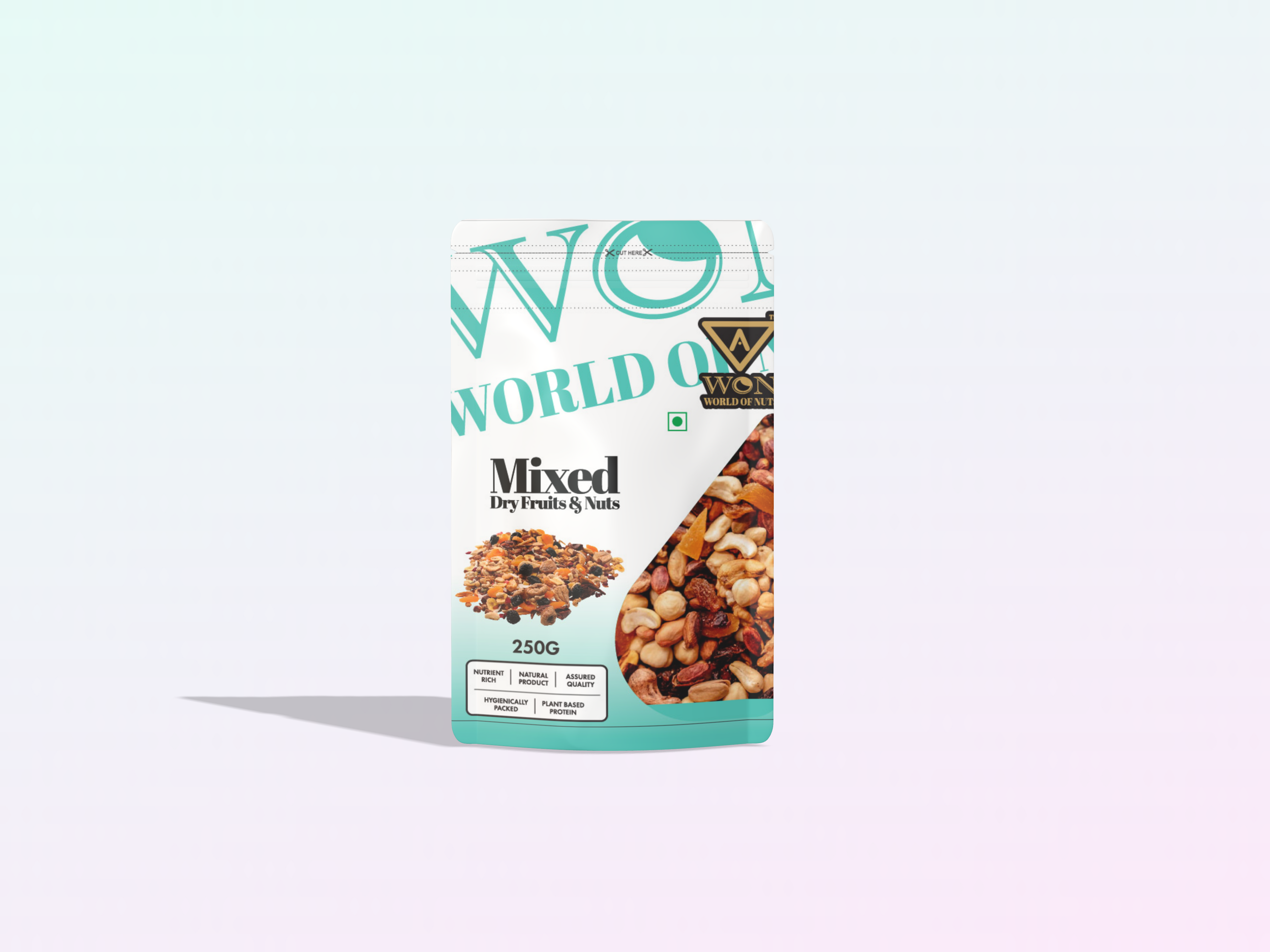 Premium mixed dry fruits pouch 250g