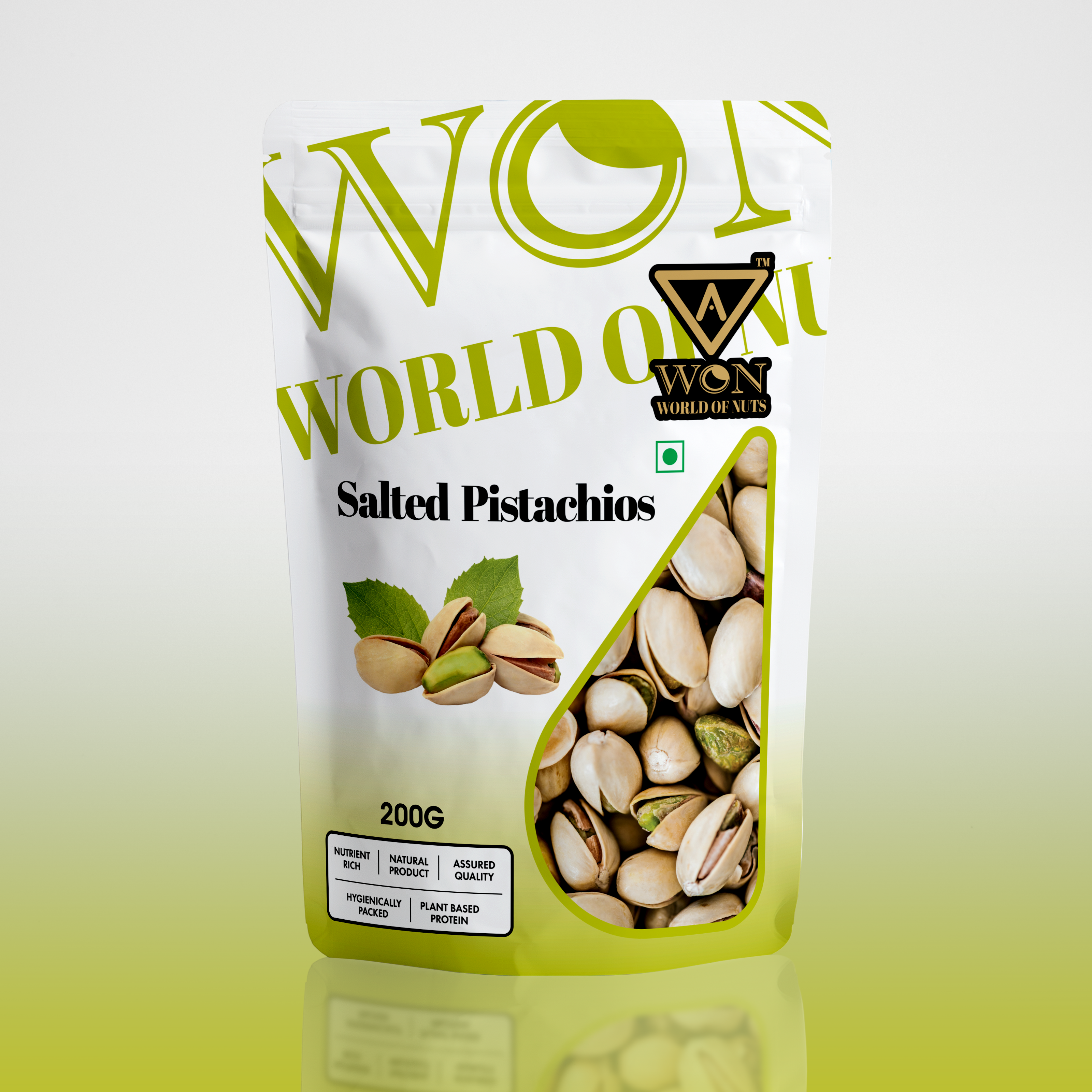 200g roasted salted pistachios by AWON