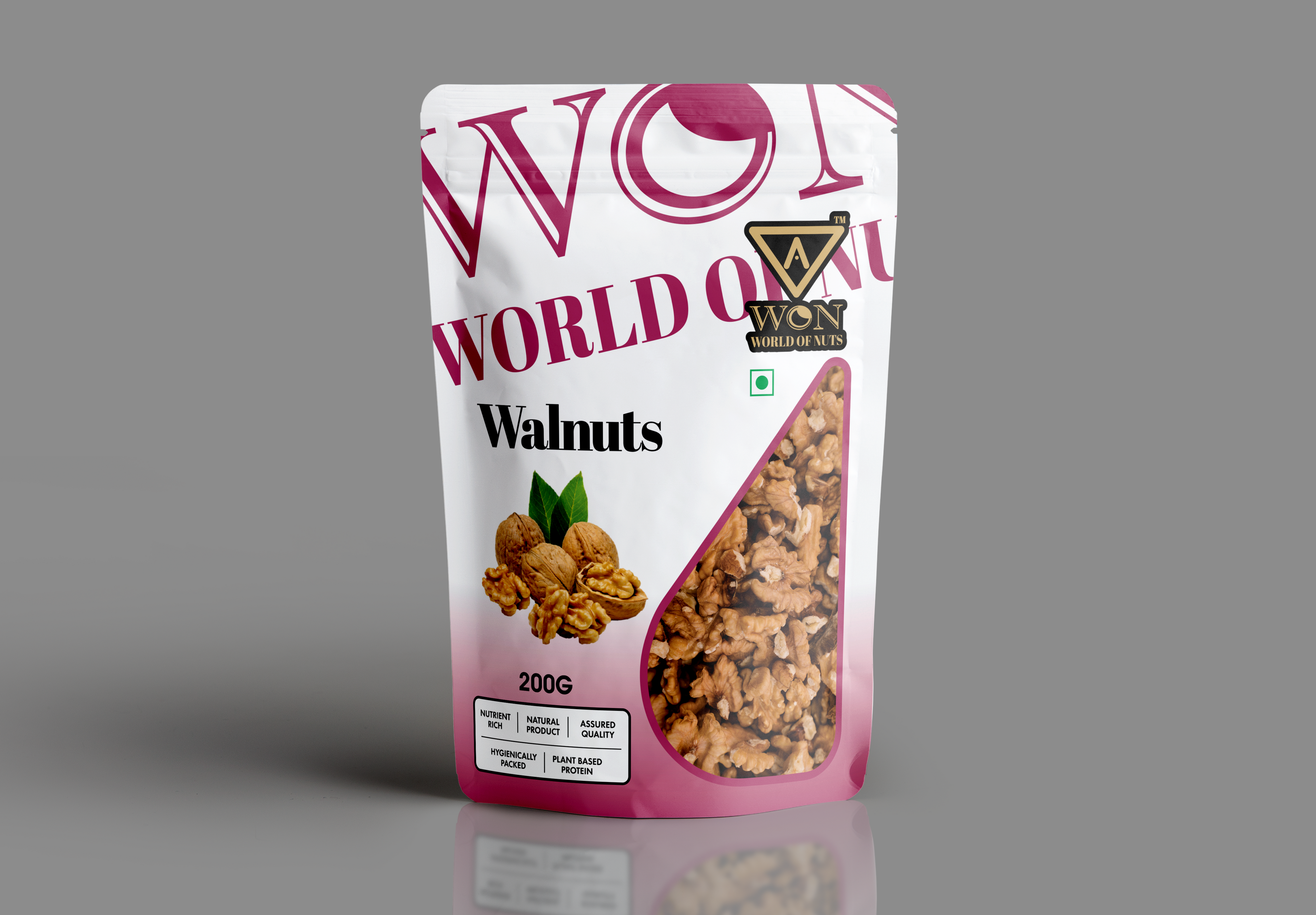 AWON crunchy walnut halves pack